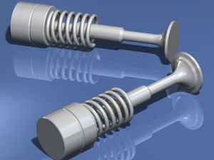engine inline four-cylinder Modèle 3D