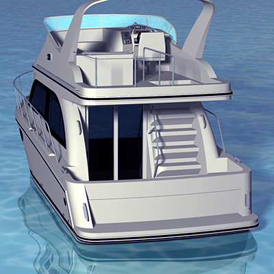 Cabin Cruiser Boat 3d Model In Cruiser 3dexport