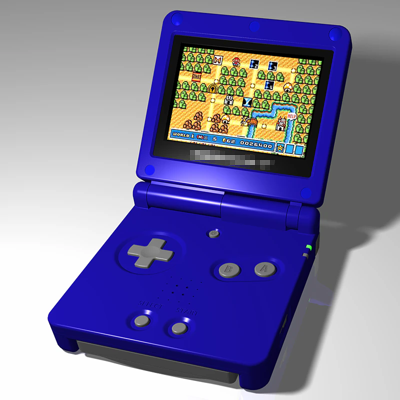 video game console hand-held 3D Model .c4d .max .obj .3ds .fbx .stl .blend 