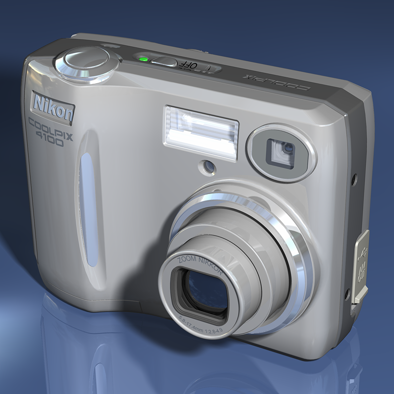 digital camera 3D Model in Photo 3DExport