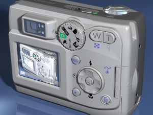 digital camera Model 3D