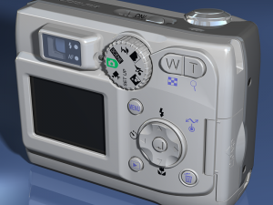 digital camera Model 3D