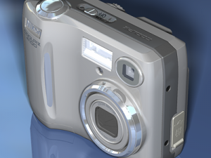digital camera Model 3D