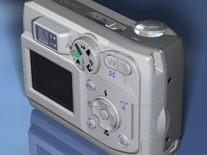 digital camera Model 3D