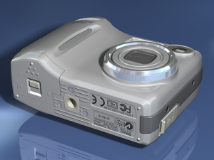 digital camera Model 3D