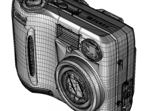 digital camera Model 3D