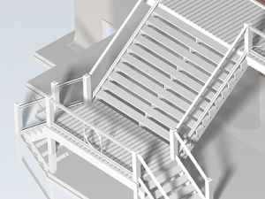 summer beach house exterior 02 3D Model