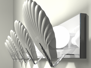 bathroom vanity sink and light fixture 3Dモデル