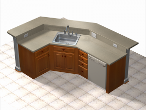 kitchen island 3D Model