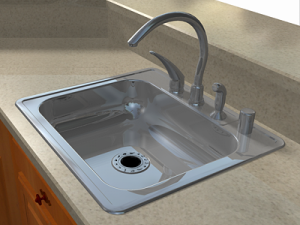 kitchen island Model 3D