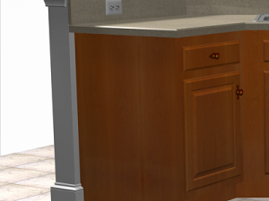 kitchen island Model 3D