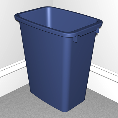 plastic trash can Modèle 3D .c4d .max .obj .3ds .fbx .stl .blend 