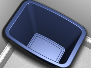plastic trash can Modèle 3D