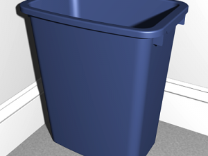 plastic trash can Modèle 3D
