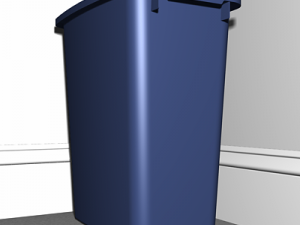 plastic trash can Modèle 3D