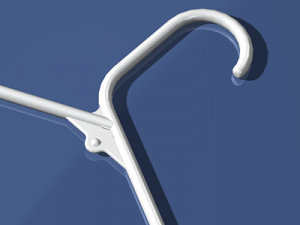 plastic clothes hanger Modèle 3D