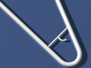 plastic clothes hanger Modèle 3D