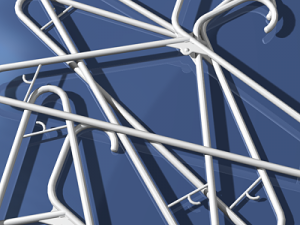 plastic clothes hanger Modèle 3D