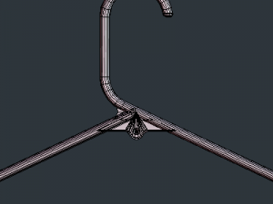 plastic clothes hanger Modèle 3D