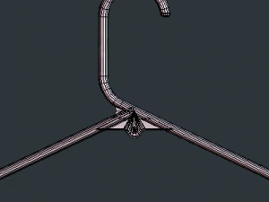 plastic clothes hanger 3D Model