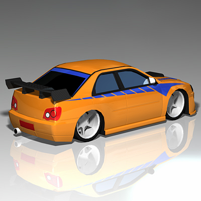 import street racer 3D Model .c4d .max .obj .3ds .fbx .stl .blend 