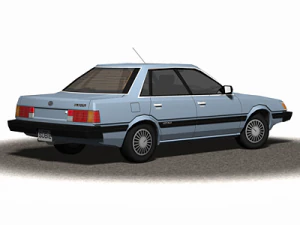 berline des ann&eacute;es 1990 Modèle 3D