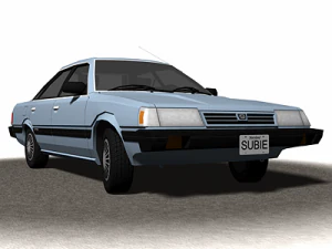 berline des ann&eacute;es 1990 Modèle 3D