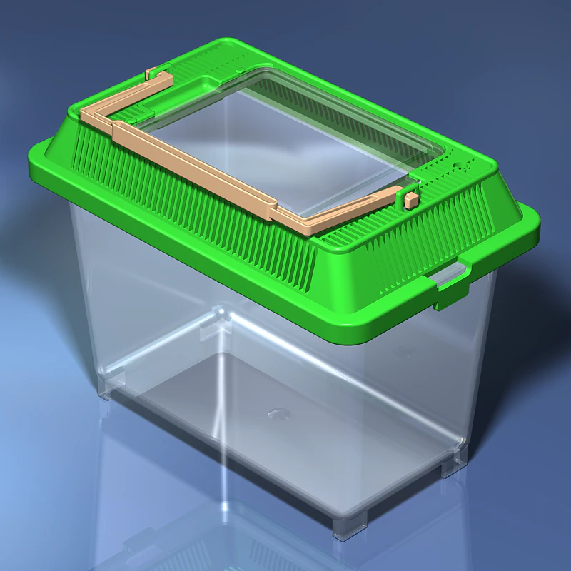 small plastic terrarium 3D Model .c4d .max .obj .3ds .fbx .stl .blend