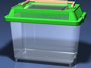 small plastic terrarium 3D 模型
