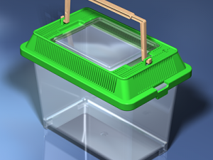 small plastic terrarium 3D 模型