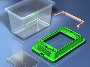 small plastic terrarium 3D 模型