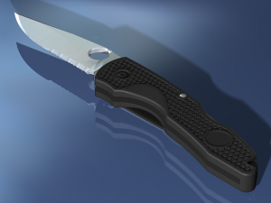folding pocket knife 3D Model