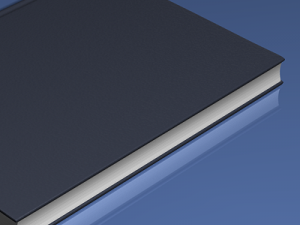 hardcover book Modello 3D