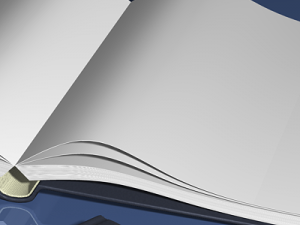 hardcover book Modello 3D