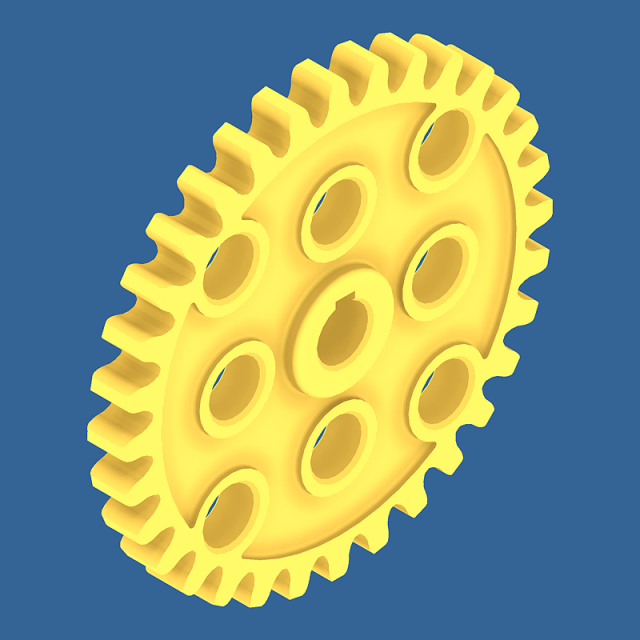 Download spur gear collection 01 3D Model