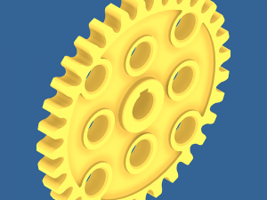 spur gear collection 01 3D Baskı Modeli