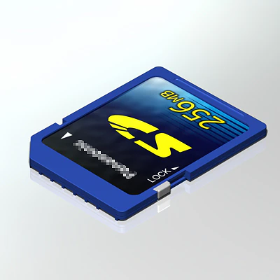 sd memory card 3D Model .c4d .max .obj .3ds .fbx .stl .blend 