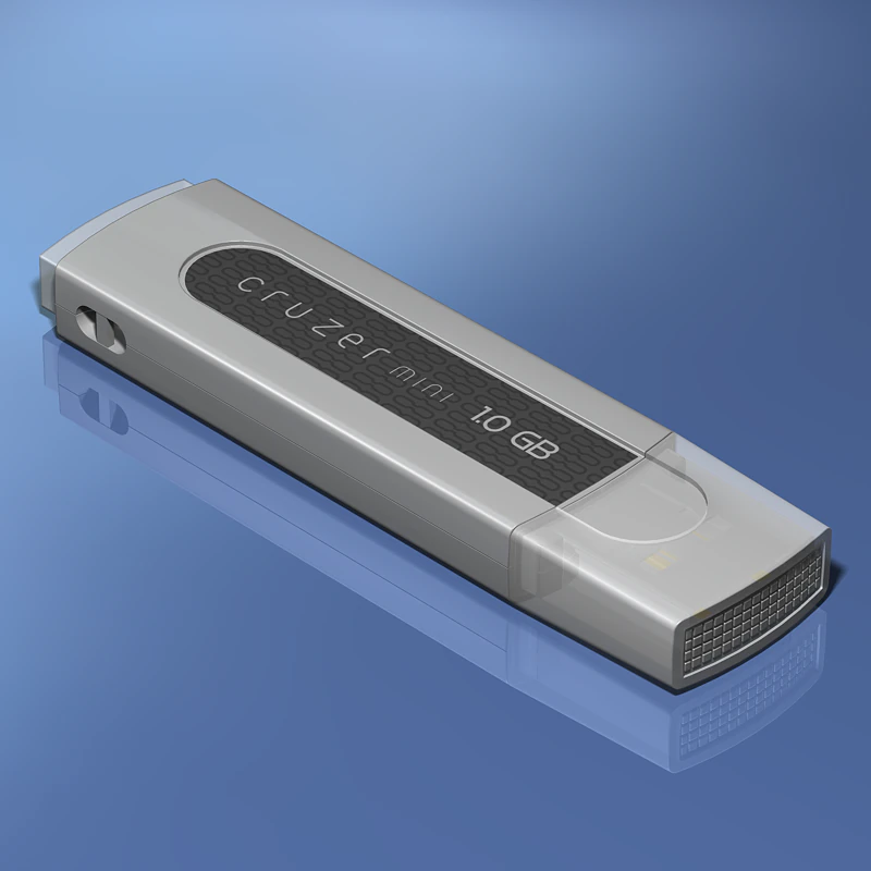 USB-Flash-Speicherlaufwerk 3D Modell .c4d .max .obj .3ds .fbx .stl .blend 