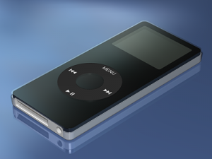 mp3 music player with accessories 3D 모델