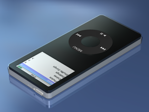 mp3 music player with accessories 3D 모델