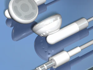 mp3 music player with accessories 3D Model