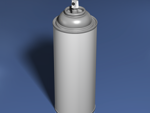 aerosol spray can 3D Model