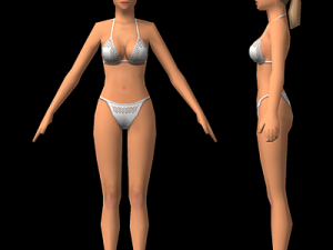 female character 01 3D Model