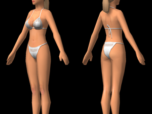 female character 01 3D Model