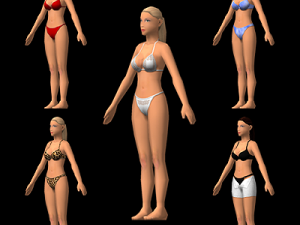 female character 01 3D Model