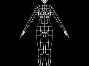 female character 01 3D Model