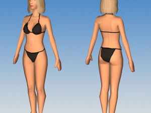female character 02 3D Model