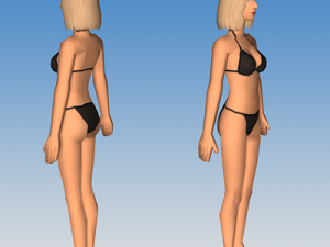 female character 02 Modèle 3D