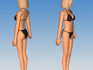 female character 02 3D Model