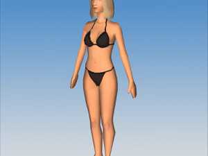 female character 02 3D Model